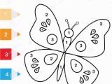 B is for butterfly Coloring Page Coloring Page with butterfly Color by Numbers Educational Children