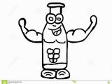 Baby Bottle Coloring Page Funny Strong Bottle Milk Coloring Pages Stock