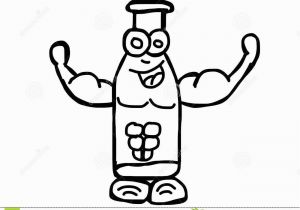 Baby Bottle Coloring Page Funny Strong Bottle Milk Coloring Pages Stock