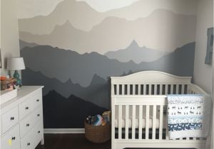 Baby Boy Nursery Murals Woodland Nursery Gender Neutral Woodland Nursery Diy Gray and