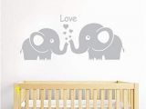 Baby Boy Room Wall Murals Amazon Kiskistonite Cute Elephant Family with Love