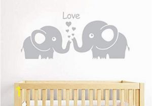 Baby Boy Room Wall Murals Amazon Kiskistonite Cute Elephant Family with Love