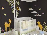 Baby Boy Wall Murals Children Wall Sticker Wall Decal for Nursery Bear with Bambi Baby