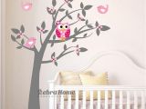 Baby Boy Wall Murals Owl Vinyl Tree Wall Sticker Decals Mural Wallpaper Children Kids