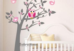 Baby Boy Wall Murals Owl Vinyl Tree Wall Sticker Decals Mural Wallpaper Children Kids