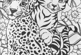 Baby Cheetah Coloring Pages Lisa Frank Cheetahs Coloring Page