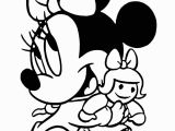 Baby Disney Characters Coloring Pages Baby Minnie Coloring Pages Murderthestout