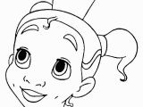 Baby Disney Princess Coloring Pages Little Tiana Coloring Pages Printable with Images