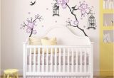 Baby Girl Nursery Wall Murals Baby Girl Room Decor Cherry Blossom Tree Wal Decal by