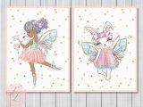 Baby Girl Nursery Wall Murals Ballerina Fairy African American Baby Girl Nursery Wall