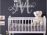 Baby Girl Nursery Wall Murals Battoo Princess Wall Decal Crown Wall Decal Baby Girl Nursery Name Wall Decal Princess Sticker Girl Name Wall Art Girl Monogram Vinyl Decal 28 5" Wide