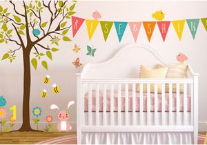 Baby Girl Room Wall Murals Nursery Wall Decals & Kids Wall Decals