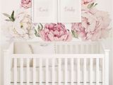 Baby Girl Room Wall Murals Peony Flower Wall Stickers Girl S Room Pinterest