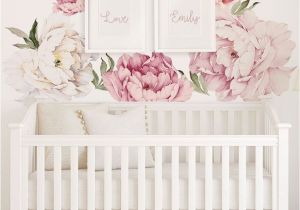 Baby Girl Room Wall Murals Peony Flower Wall Stickers Girl S Room Pinterest