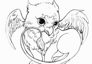 Baby Griffin Coloring Pages Acorns to Color and Print