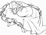 Baby Jesus In the Manger Coloring Page Baby Jesus In A Manger Coloring Page