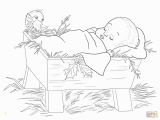 Baby Jesus In the Manger Coloring Page Baby Jesus In A Manger Coloring Page