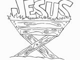 Baby Jesus In the Manger Coloring Page Baby Jesus In Manger Drawing at Getdrawings