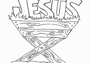 Baby Jesus In the Manger Coloring Page Baby Jesus In Manger Drawing at Getdrawings
