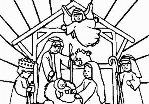 Baby Jesus In the Manger Coloring Page Jesus Born In Manger Pictures and Christ Nativity Images