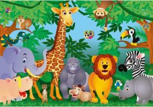 Baby Jungle Safari Wall Mural Kids Jungle Mural