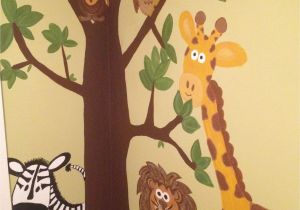 Baby Jungle Wall Murals Jungle Wall Mural Hand Painted =]