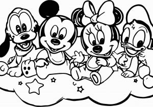 Baby Mickey Mouse and Friends Coloring Pages Baby Mickey and Friends Coloring Page