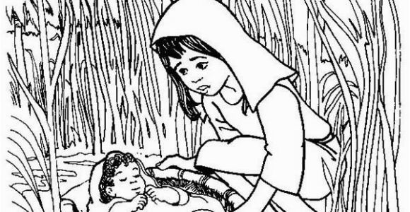 Baby Moses Coloring Page Printable 25 Baby Moses Coloring Page Mycoloring Mycoloring