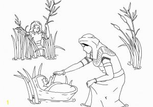 Baby Moses Coloring Page Printable Free Moses Coloring Pages Castrophotos