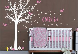 Baby Name Wall Murals Baby Name Wall Decal Nursery Tree Wall Decal Nursery