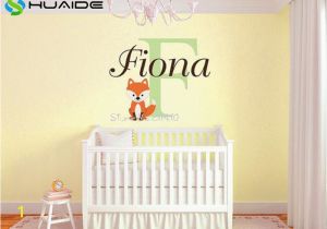 Baby Name Wall Murals Custom Fox Name Monogram Vinyl Wall Decal Baby Nursery Wall