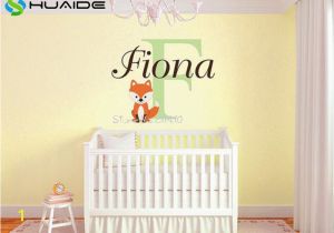 Baby Name Wall Murals Custom Fox Name Monogram Vinyl Wall Decal Baby Nursery Wall