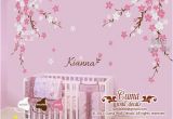 Baby Name Wall Murals Nursery Wall Decal Baby Girl and Name Wall Decals Flowers