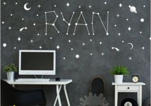 Baby Name Wall Murals Space Baby Name Wall Decal This Mama Hustle In 2019