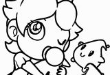 Baby Peach and Baby Daisy Coloring Pages Baby Rosalina Peach Daisy and Rosalina as Babies Coloring