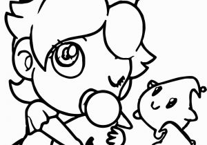 Baby Peach and Baby Daisy Coloring Pages Baby Rosalina Peach Daisy and Rosalina as Babies Coloring