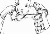 Baby Pig Coloring Pages Free Images Of Pigs to Paint On Wood