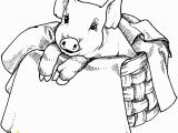 Baby Pig Coloring Pages Free Images Of Pigs to Paint On Wood