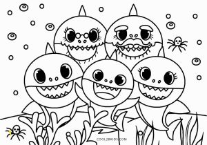 Baby Shark Coloring Pages to Print Free Printable Baby Shark Coloring Pages for Kids
