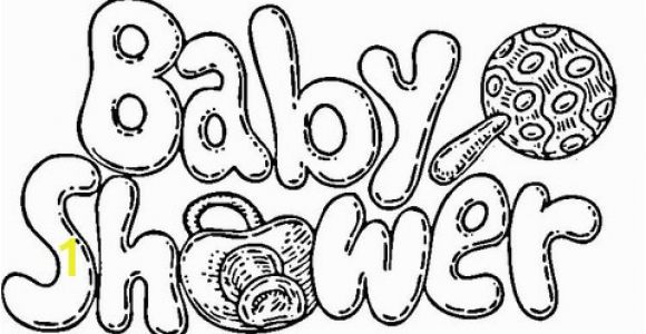 Baby Shower Coloring Pages for Kids Baby Shower Celebration Coloring Page