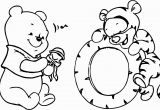 Baby Tigger and Pooh Coloring Pages Baby Pooh and Tigger Play Time Coloring Page