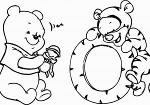 Baby Tigger and Pooh Coloring Pages Baby Pooh and Tigger Play Time Coloring Page