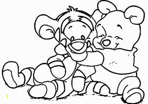 Baby Tigger and Pooh Coloring Pages Nice Baby Pooh and Tigger by Gettin Coloring Page