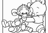 Baby Tigger and Pooh Coloring Pages Pooh and Tigger Disney Babies Coloring Page