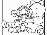 Baby Tigger and Pooh Coloring Pages Pooh and Tigger Disney Babies Coloring Page