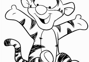 Baby Winnie the Pooh and Tigger Coloring Pages Tigger Line Drawing at Getdrawings