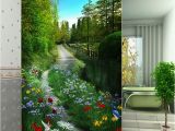 Back to the Wall Murals Green Morning Glory Flower Mural Wallpaper Fabric Painting Hd Fresh Pattern Back Drop Living Room Tv sofa Bedroom Study Room Wall Decor Good Wallpaper