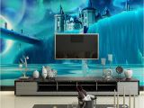 Backlit Wall Murals Children S Room Wall Papers 3d Cartoon Ice Castle Wallpaper