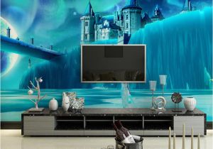 Backlit Wall Murals Children S Room Wall Papers 3d Cartoon Ice Castle Wallpaper