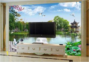 Backlit Wall Murals Wall Mural Green Garden Chinese Wallpaper Murals Landscape